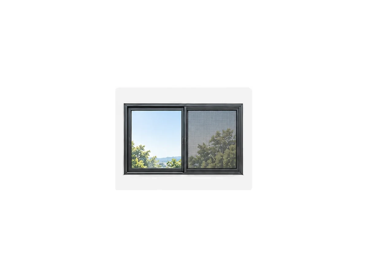 Sliding window with insect screen configuration