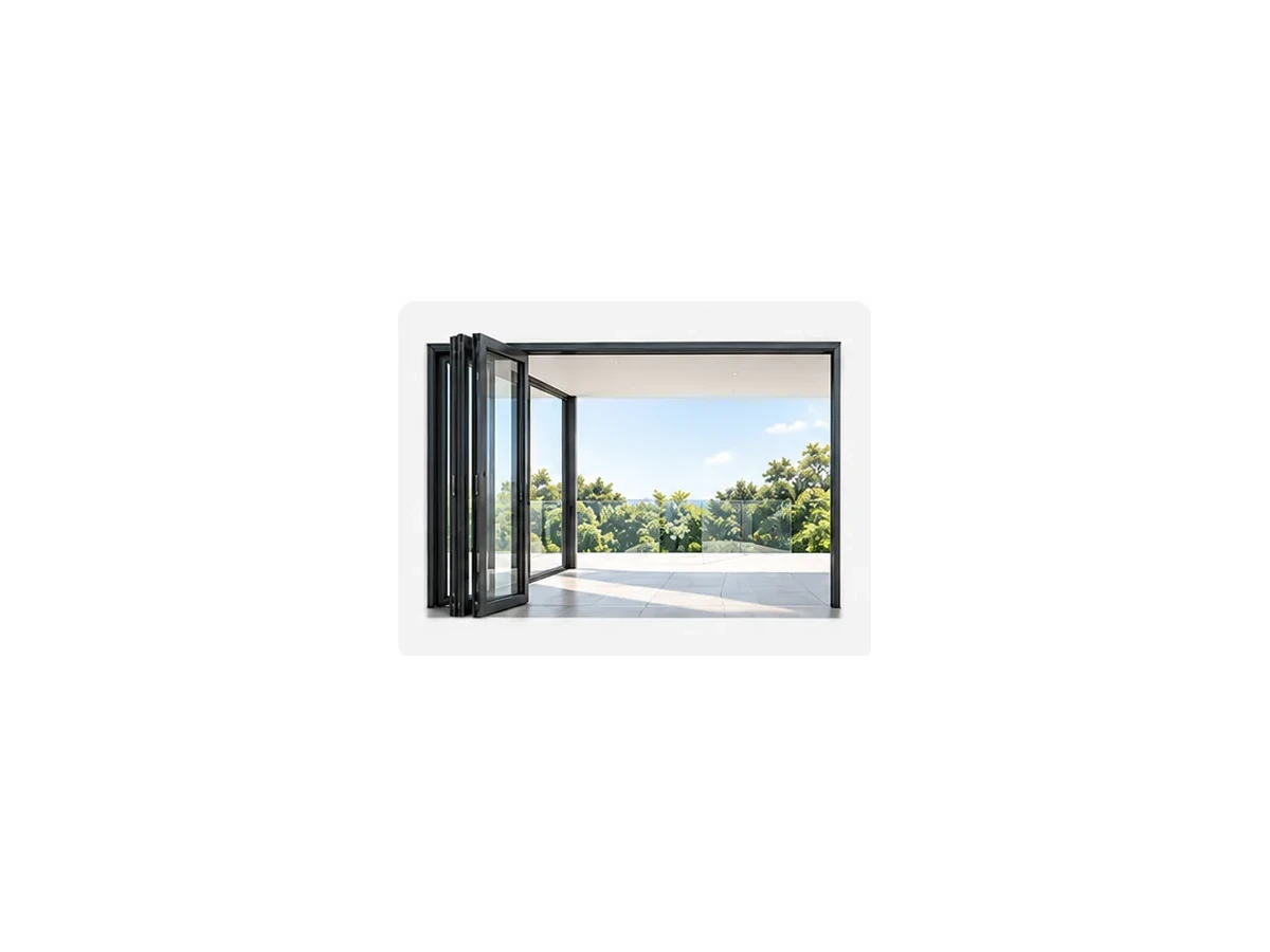 Aluminium stacking door configuration