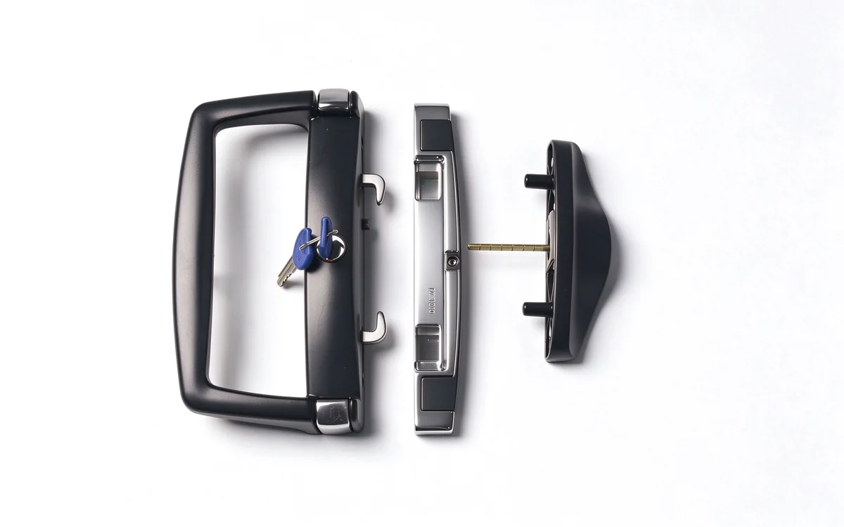 Doric D handle and lock